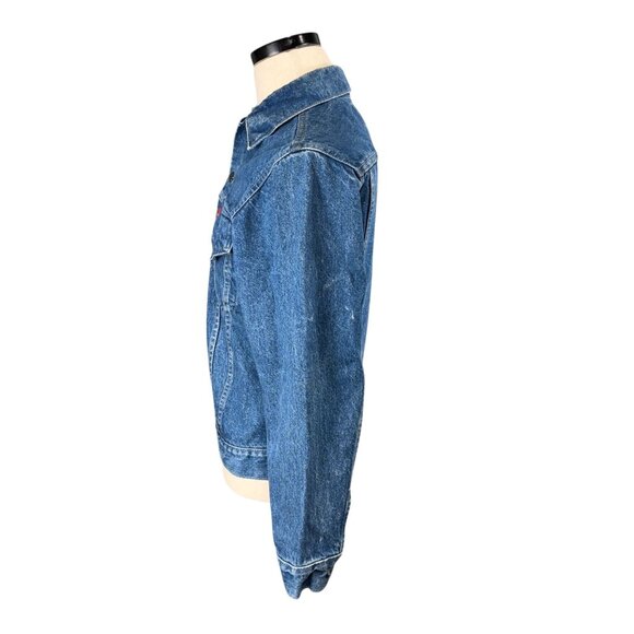 Vintage Levis Strauss & Co. 70505 Denim Trucker Jacket Made In USA Size 36 Small - Picture 8 of 11
